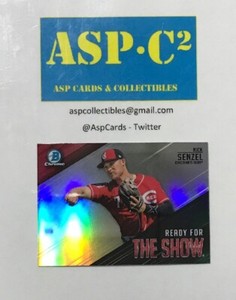 2019 Bowman Chrome Nick Senzel Ready For The Show #RFTS-9 Cincinnati Reds