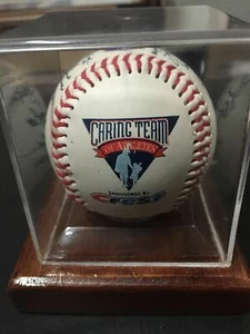 ** BRAND NEW** Caring Team of Athletes Sponsored by Crest Signed Baseball, MINT - Picture 1 of 4