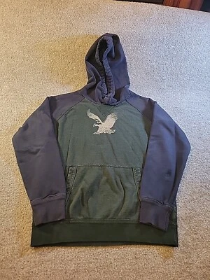 Sudadera con capucha gráfica American Eagle para hombre talla pequeña usada  Foto 1 de 4