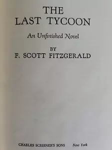 The Last Tycoon by F Scott Fitzgerald - Vintage Hardcover - Imagen 1 de 7