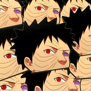 PEGATINA PEEKER OBITO ANIME NARUTO SHIPPUDEN PEGATINA DE COCHE - Imagen 1 de 1
