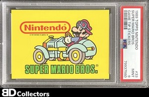 SUPER MARIO BROS. PSA 9 #25 1989 Topps Nintendo Game Tip Stickers MINT