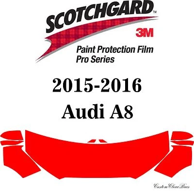 3M Scotchgard Paint Protection Film Pro Series Clear Bra Kit 2015 2016 Audi A8 Foto 1 de 3