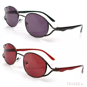 Sun Readers Sonnenbrille mit Metallfelge Single Vision ovales Lesen 100-400 - Bild 1 von 6