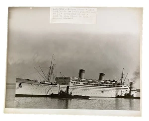 Vintage 1930er Matson Lines Mariposa CA zur Südpazifikroute 8 x 10 Pressefoto - Bild 1 von 2