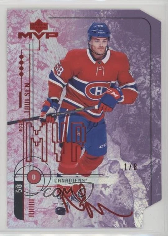 2018-19 Upper Deck MVP Colors & Contours Purple /8 Noah Juulsen #96 Rookie RC - Image 1 of 2