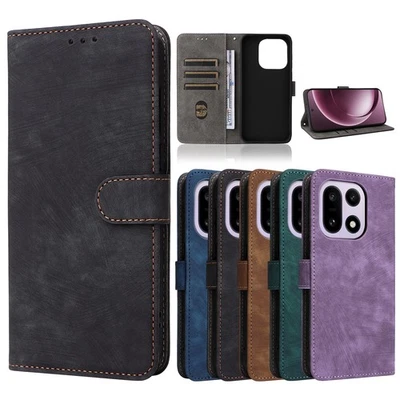 For Oneplus 15 5G ,  Retro RFID Leather Wallet Card Phone Case Cover - Image 1 of 4