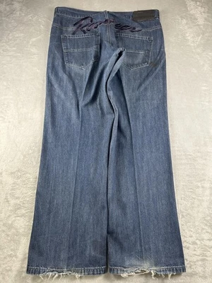 Vintage Rocawear Jeans Mens 40x33 Blue Baggy Wide Leg Embroidered Y2K - Image 1 of 4