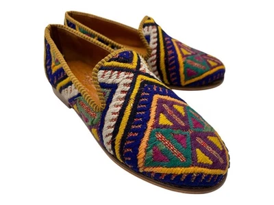 Zapatos Kilim Hechos a Mano US-9,5 (EU-42) (Suela-Cuero Duro. forro-piel de cordero) para hombre Foto 1 de 4