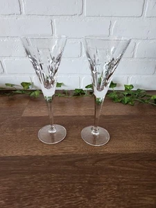 Waterford America's Heritage Lincoln Champagne Flutes 9.25" Set of 2 - Picture 1 of 4