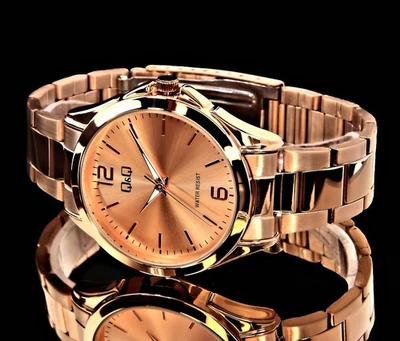 Q&Q by Citizen Damen Armband Uhr Rose Gold Farben Faltschließe - Bild 1 von 4