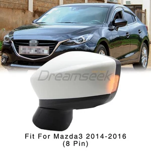 For Mazda 3 Axela 2014-16 Wing Mirror w/ Turn Lamp Power Folding Passenger Side - Picture 1 of 12