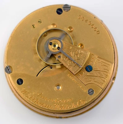 WALTHAM  POCKET WATCH MOVEMENT & DIAL SIZE 18 - Image 1 of 2