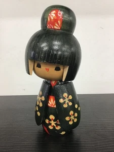 VINTAGE Ishida Tomio Wooden Kokeshi Doll | 13.5 cm Tall  - Picture 1 of 7