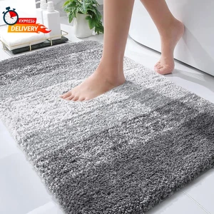 OLANLY Bathroom Rugs Mat 30X20, Extra Soft Absorbent Microfiber Bath Rugs Rubber - Picture 1 of 7