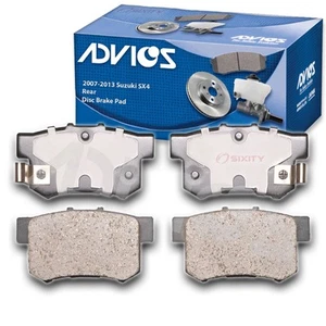 ADVICS Rear Disc Brake Pad Set for 2007-2013 Suzuki SX4 - Braking Tire to - Picture 1 of 5