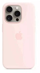 Apple Silicone Case with MagSafe for iPhone 15 Pro - Light Pink - Photo 1 sur 1