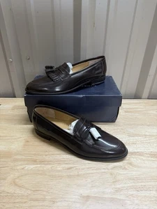 Giorgio Brutini Loafers Mens 13 Brown Tassel Leather Slip On Shoes Stock:654332 - Picture 1 of 12