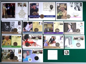 GIBRALTAR 14x 1 CROWN COIN COLLECTION set each coin is different CROWNS - Picture 1 of 11