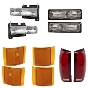 Juego de 10 faros, luces de señalización y luces traseras para camioneta Chevy C/K 94-99 SUV - Imagen 1 de 9