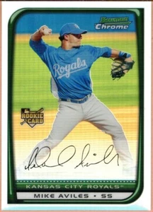 Mike Aviles 2008 Bowman Chrome Draft Refractors - Picture 1 of 1