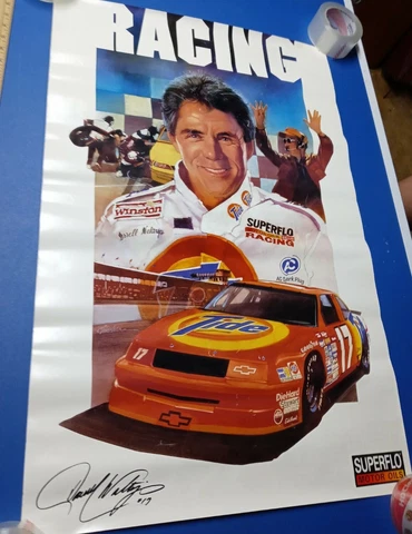 Nascar Darrell Waltrip #17 Tide Superflo Racing Chevy Lumina POSTER RetroVintage Cover