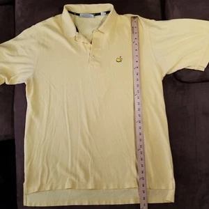 AUGUSTA NATIONAL GOLF SHOP POLO SHIRT SLAZENGER YELLOW MASTERS LOGO XL HONG KONG - Picture 1 of 14