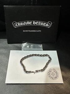 Chrome Hearts Paper Chain Silver Bracelet - 7 Inch - Picture 1 of 7