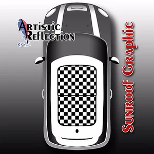 Checkered Sunroof Graphic for MINI Cooper - Picture 1 of 3