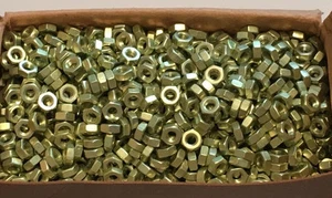 NEW Qty 7000 Hex-Nut M3x0.5 Trivalent Gold 3943TGPFH M3 Hexagon Nuts - Picture 1 of 4