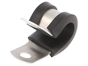 100X 211-15080 Schelle ØBündel: 9,5mm W: 12,7mm Aluminium ØÖffn.Mont: 5,2mm HELL - Picture 1 of 1