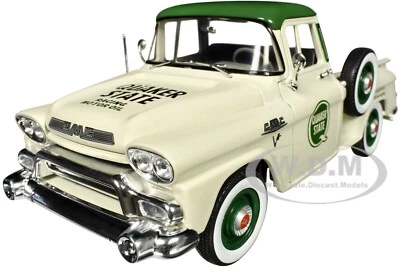 1958 GMC STEPSIDE PICKUP LIGHT BEIGE "QUAKER STATE" 1/24 DIECAST M2 40300-113 B - Image 1 of 4