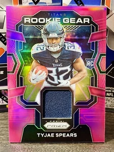 NFL Panini Prizm Tyjae Spears Rookie Gear Pink Prizm (RC) #RG-TS 2023 - Imagen 1 de 2