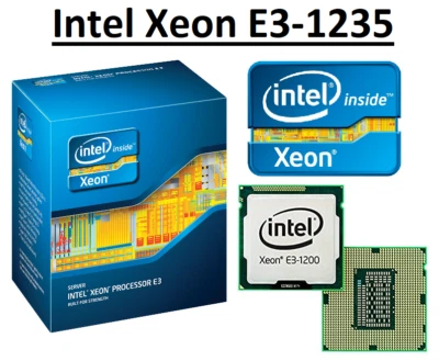 CPU Intel Xeon E3-1235 SR00J 3.2 - 3.6 GHz, 8 MB, 4 núcleos, Socket LGA1155, 95W Foto 1 de 4