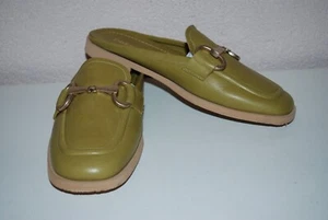 Angelo Bervicato Italy Leder Mules Pantoletten mit Gold Horsebit gr. 40 NP 169 - Bild 1 von 12