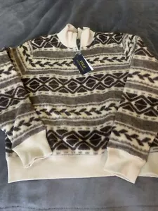 Polo Ralph Lauren 1/4 Zip Boys Size XL (16) NWT Western Tribal Native Holiday - Picture 1 of 7