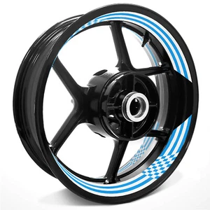 For Kawasaki Z1000 03-24 23 22 21 20 Motorcycle Inner Rim Sticker C01W Aqua - Picture 1 of 11