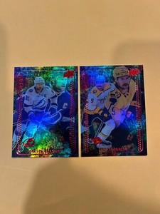 2023-24 Upper Deck Series 1 Lot of 2 Star Zone Red #4 Stamkos & #16 Forsberg