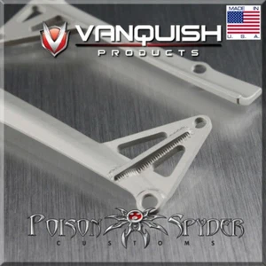 Vanquish VPS06781 Poison Spyder JK LED Light Bar Mount Silver SCX Jeep JK - Picture 1 of 1