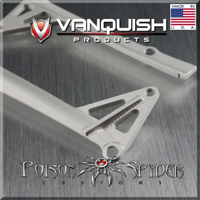 Vanquish VPS06781 Poison Spyder JK LED Light Bar Mount Silver SCX Jeep JK - Image 1 of 1