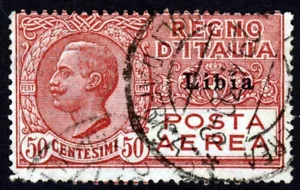 LIBYA (ITALIAN COLONY) 1928 Air Mail Set of ITALY Overprinted LIBIA SG 63&64 VFU - Picture 1 of 4
