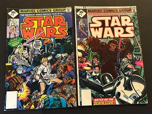 Vtg STAR WARS #2 & #3 Marvel 1977 Reprint Editions .35 Cent Variants COMIC Books - Picture 1 of 14