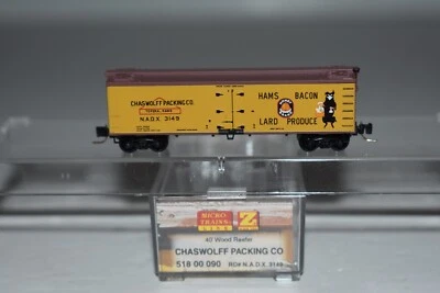 Z Scale MTL 51800090 Chaswolff Packing Co 40' Single Door Reefer 3149 C33459 - Image 1 of 3