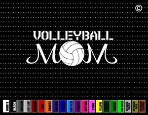 Volleyball Mom #1 Car Sticker Window Vinyl Decal Family Dad Coach High School - Bild 1 von 1