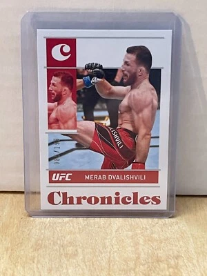 Merab Dvalishvili 2022 Panini Chronicles #10 Red Parallel /199 - Image 1 of 2