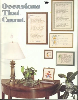 Occasions That Count Frame Samplers Cross Stitch Patterns Projects Crafts - Image 1 of 3