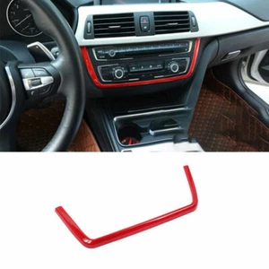Console U-Type Frame Cover Trim 1PCS For BMW 3 4 Series GT 2013-2019 Red ABS Red - Picture 1 of 4