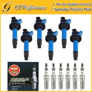 Performance Ignition Coil & NGK Spark Plug 6PCS for 07-16 Ford Lincoln Mazda V6 - Picture 1 of 8