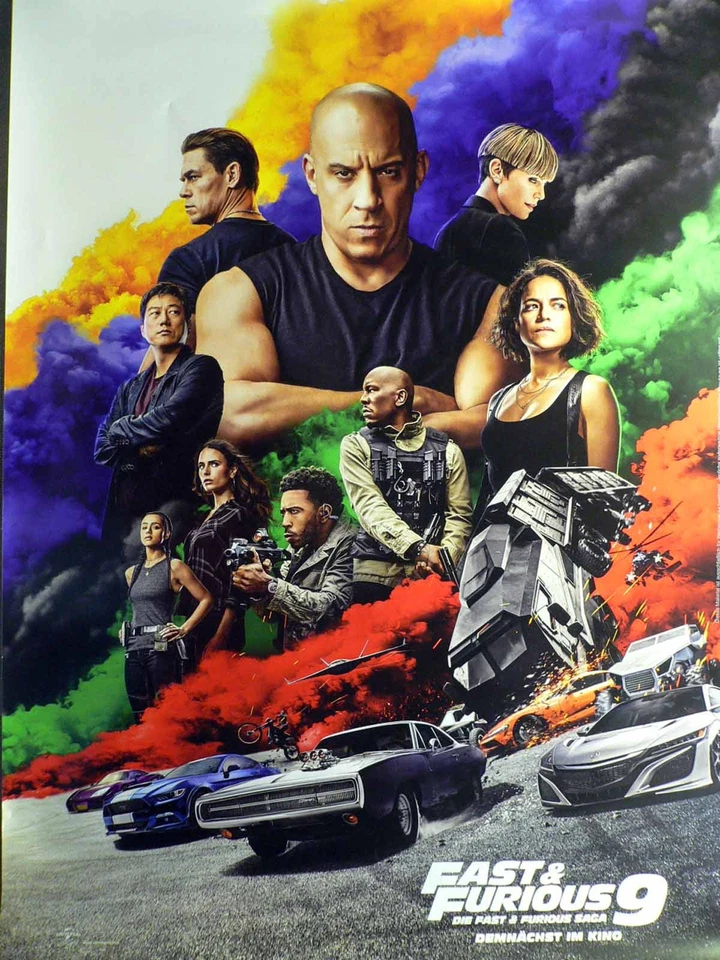 Fast + Furious 9 - Teaser - Vin Diesel - Filmposter A1 84x60cm gerollt (1) - Bild 1 von 1
