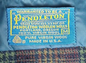 Vintage Pendleton USA Country Traditionals Wool Flannel Lodge Shirt Jacket Red - Picture 1 of 11